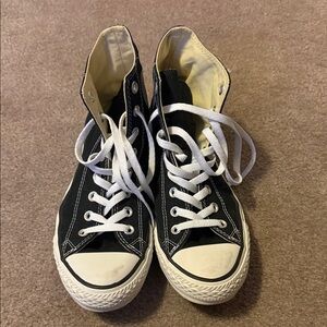 Converse Black and White High-Top Sneakers